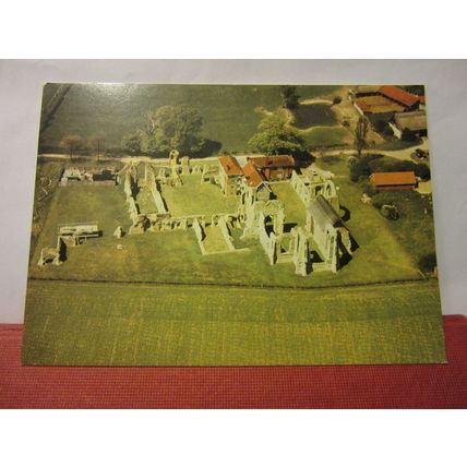 Leiston Abbey from south east, SUFFOLK. unused postcard by D of E. dated 1973 =