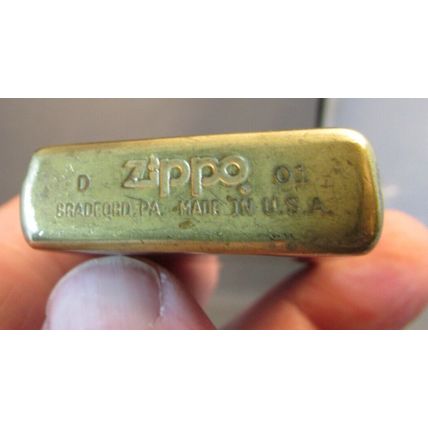 HARLEY DAVIDSON BRASS ZIPPO MOTORCYCLE LOGO LIGHTER 2001