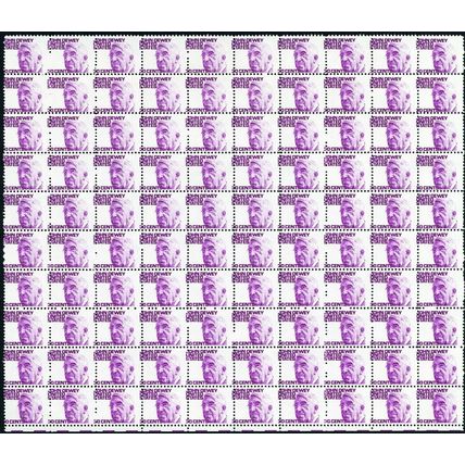 1291, MNH 30¢ Misperfed Block of 100 Error Stamps- Scarce - Stuart Katz