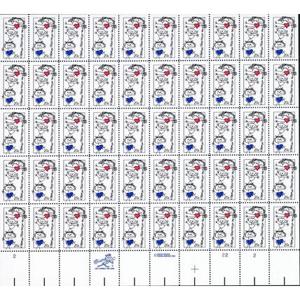 Family Unity Sheet of Fifty 20 Cent Postage Stamps Scott 2104