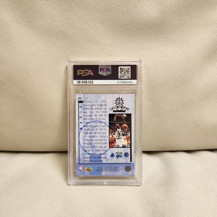 1993 Upper Deck SE Behind The Glass Shaquille O'Neal #G13 PSA 8, POP 43, 6728645