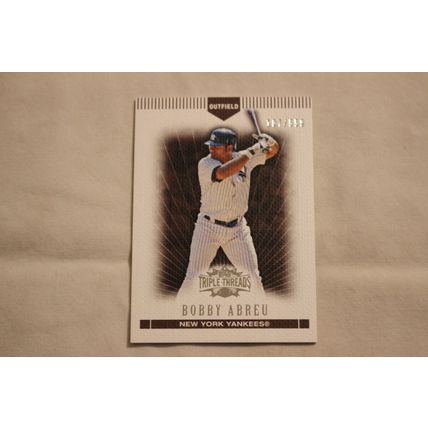 Bobby Abreu 2007 Topps Triple Threads SEPIA NO. 33 107/599