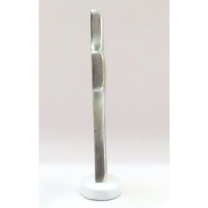 One Day at a Time Cross Metal Freestanding Blue 8 CM Christ Love Faith