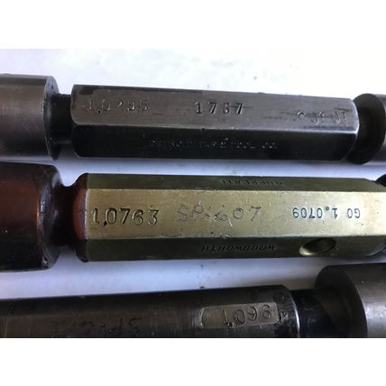 LOT THE PIPE MACHINERY GO NO GO PLUG GAGE 1.0709,1.0763,1.0305,1.0295,1.096,SH