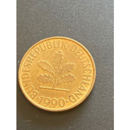 Umlaufmünze Deutschland BRD 10 Pfennig 1990 A