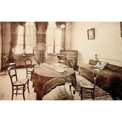 Juvenat Des Pretres Du S Coeur, Burnot (Riviere), Parloir, Belgium, Postcard
