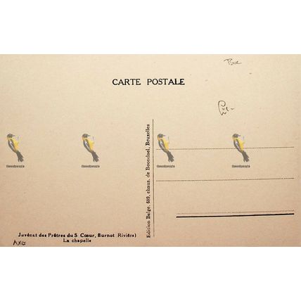 Juvenat Des Pretres Du S Coeur, Burnot Riviere, La Chapelle, Belgium, Postcard