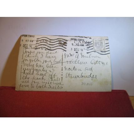 CASTLER COURTYARD, DUDLEY, STAFFORDSHIRE used postcard RP 1951 pm =
