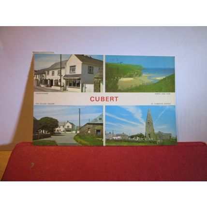 multiview, CUBERT, CORNWALL used postcard by Jarrold 1982 pm =