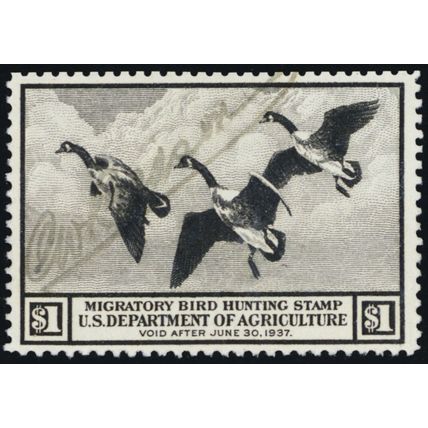 RW3, Used $1 VF Duck Stamp SCV $100.00 * Stuart Katz
