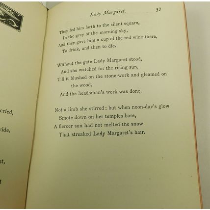 Antique Victorian Leather Poetry Book Songs And Verses By G Whyte - Melville