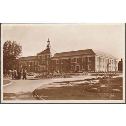 Civic Centre, Gillingham, Kent, c.1940 - Valentine's RP Postcard