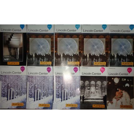 10 Juilliard School Playbills lot, 2014-15 Lincoln Center, NYC