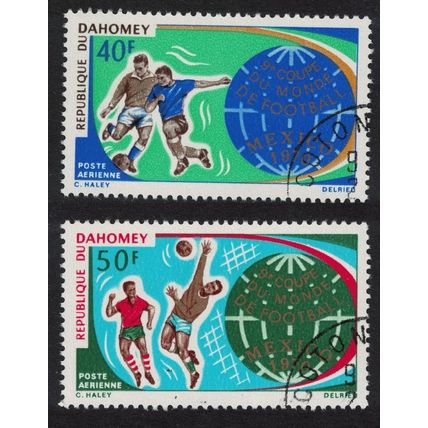 Dahomey World Cup Football Championship Mexico 2v 1970 CTO SG#398-400