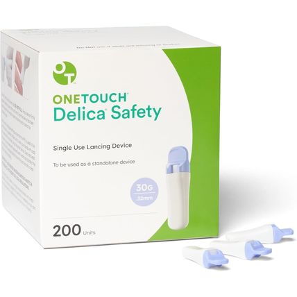 OneTouch Delica Safety - Lancing Devices for Diabetes Testing - Disposable Diabe