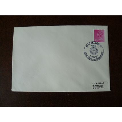 1971 GB Air Day HMS Daedalus Cover BFPS 1184 handstamp cancel Navy ships