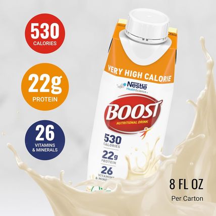 Boost Very High Calorie Vanilla Nutritional Drink – 22G Protein, 530 Nutrient Ri