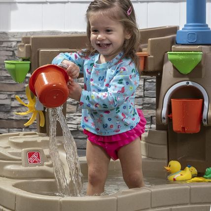 Step 2 Pump & Splash Discovery Pond Water Table, Kids Water Sensory Activity Poo