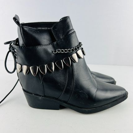 Bumper Pamee05 Ankle Booties Black Shoes Sz 5.5