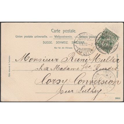 Le Grand Pont et Maison Mercier, Lausanne, 1903 - Guggenheim & Co CPA