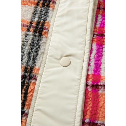 Rose Sherpa Plaid Jacket Vest