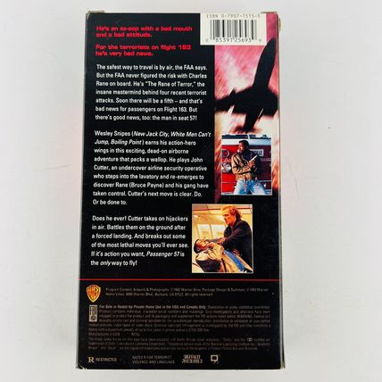 Passenger 57 VHS Video Tape Wesley Snipes