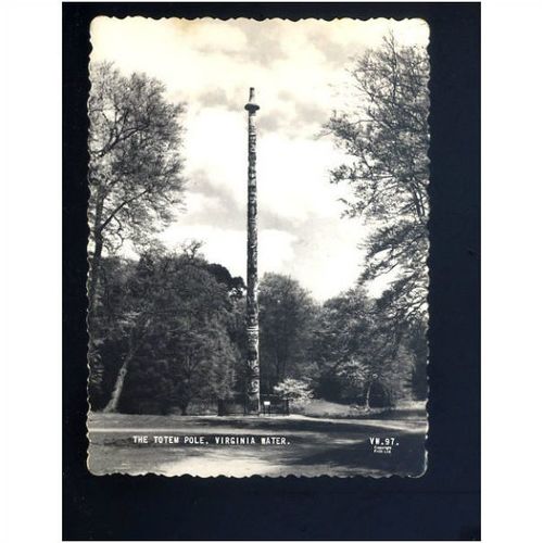 Surrey VIRGINIA WATER Totem Pole Postcard by Frith (VW.97)