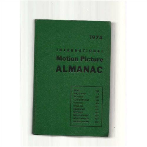 MOTION PICTURE ALMANAC 1974 Movie Trade Yearbook