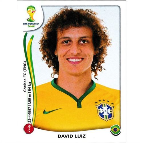 2014 Panini World Cup Soccer Stickers - #36 - David Luiz