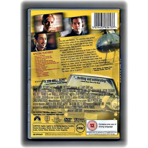 The Italian Job Special Collectors Edition 2004 DVD reg 2 Mark Wahlberg