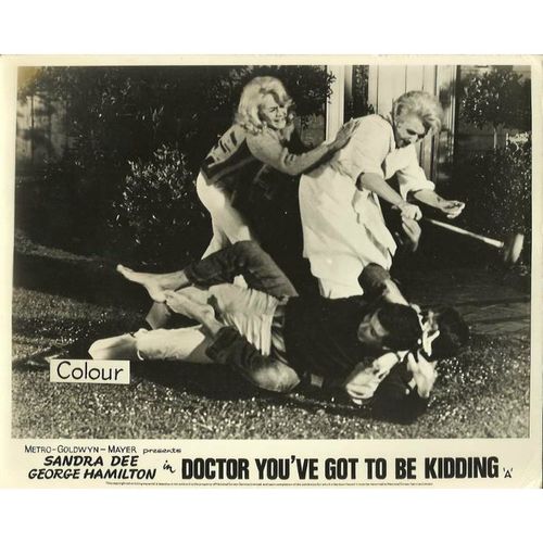 DOCTOR YOU'VE GOT TO BE KIDDING Sandra Dee, George Hamilton F-O-H Stills Set (8)