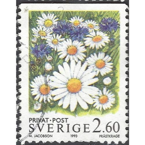 SWEDEN, FLOWERS, Daisies, white 1993, 2.60Kr, #5