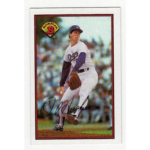 1989 Bowman Orel Hershiser baseball card #341 – Dodgers