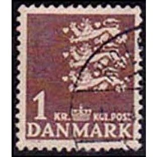 Denmark 1946 Arms 1 kr Used Stamp