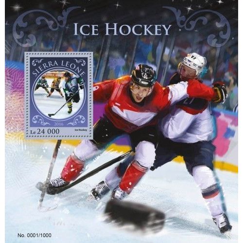 SIERRA LEONE 2016 SHEET MNH ICE HOCKEY SPORTS DEPORTES 2A