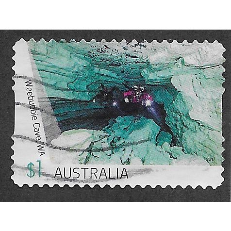 AUS 2017 $1.00 (S/A)'CAVES -WEEBUBBIE CAVE' FINE USED (EBID63-905)