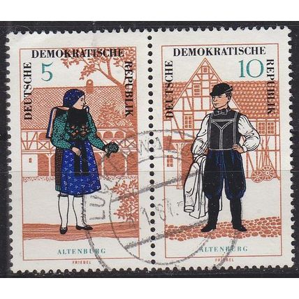 GERMANY DDR [1966] MiNr 1214 WZd162 ( OO/used ) Trachten