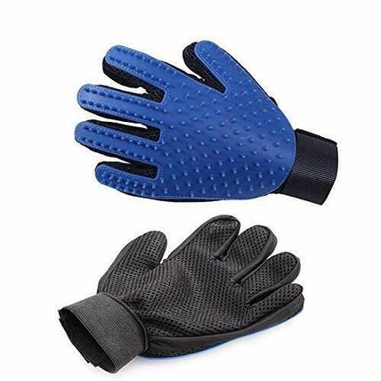 New Pet Dogs Cats Fur Hair Remover Brush Silicone Deshredding Grooming Glove
