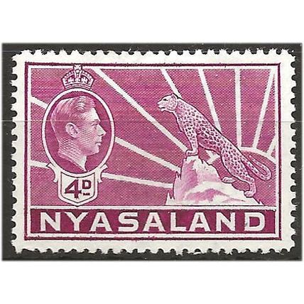 Nyasaland 1938 SG135 4d Bright Magenta Mounted Mint . .. .
