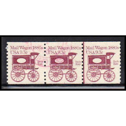 Used 1903 9.3c Mail Wagon Fine PNC 1/3 PA2343