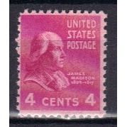 808 4c James Madison Barely Clears MNH B0122