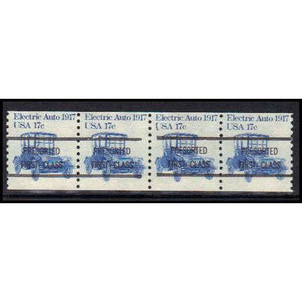 1906a 17c Electric Auto Fine MNH Dry Gum Gap S/4 Type A PreCnx AA1108