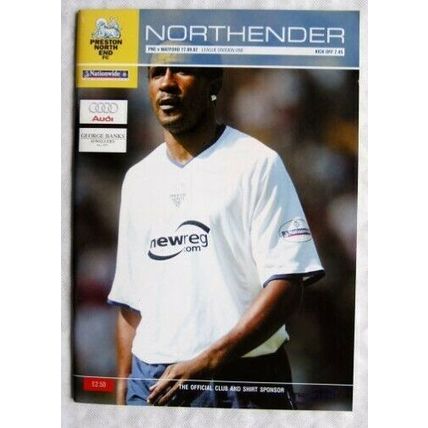 2002 programme Preston North End v. Watford