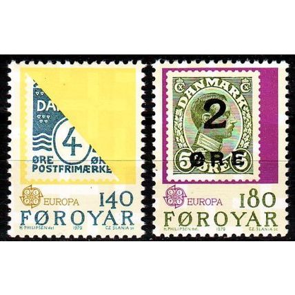 DÄNEMARK DANMARK [Färöer] MiNr 0043-44 ( **/mnh ) Briefmarken
