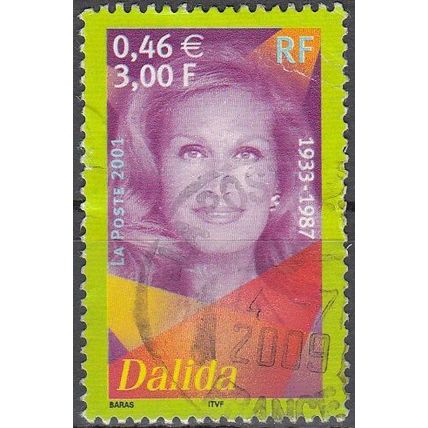 France 2001 Michel 3534 O Cote (2008) 2.00 € Dalida Cachet rond
