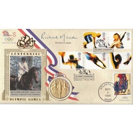 Olympic Games Centennial Gold Medal Winners Richard Meade Cover Signed