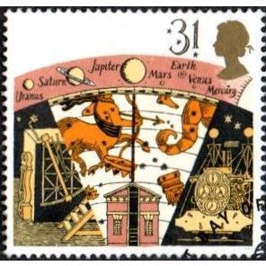 1990 Astronomy, 31p Value. Old Greenwich Observatory, Equipment. Very Fine Used