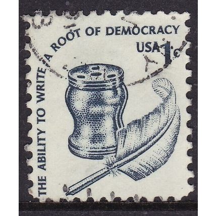 United States 1975 Inkwell and Quill 1c Fine Used SG 1580 VGC