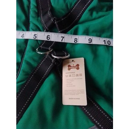 Dog Winter Coat Jacket 26" back (3xl) Green Black Grey Padded