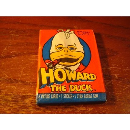 1986 Topps, Wax Pack, HOWARD THE DUCK, Sealed Pack